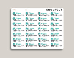 Clean Bathroom Icon Planner Stickers for MakseLife Planner U19