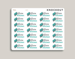 Clean Kitchen Icon Planner Stickers for MakseLife Planner U23