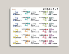 Mop Floors Planner Stickers for MakseLife Planner U24