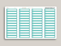 Birthday Month Label Planner Stickers for  MakseLife Planner R18