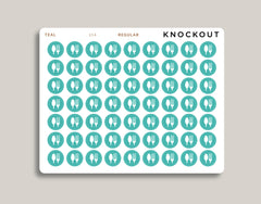 Meal Plan Circle Icon Stickers for Makse Life Planner U14