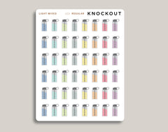 Water Bottle Planner Stickers for Makse Life Planner U13