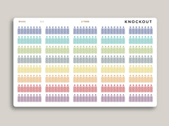 Daily Hydration Tracker Planner Stickers for Makse Life Planners R24