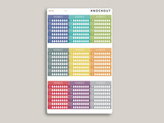 Hydration Tracker Sidebar Planner Stickers for Makse Life Planners R22