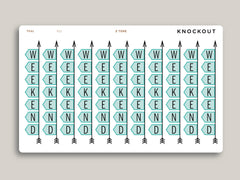 Horizontal Weekend Banner Stickers for Makse Life Planner R21
