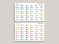 Cleaning Sampler Planner Stickers for MakseLife Planner R25