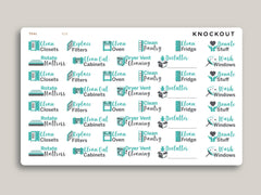 Quarterly Chores Sampler Planner Stickers for MakseLife Planner R26