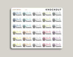 Sheets & Towels Icon Planner Stickers for MakseLife Planner U20