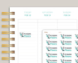 Vacuum Floors Icon Stickers for MakseLife Planner U21