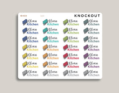 Clean Kitchen Icon Planner Stickers for MakseLife Planner U23