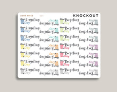 Recycling Day Icon Planner Sticker for MakseLife Planner U27