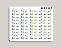 Indoor Rowing Icon Planner Stickers for MakseLife Planners U36