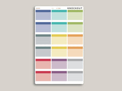 Half Box with Label Stickers for  MakseLife Planner R31