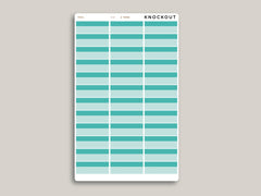 Quarter Box with Label Stickers for MakseLife Planner R30