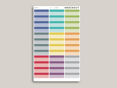 Quarter Box with Label Stickers for MakseLife Planner R30