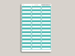 Quarter Box with Label Stickers for MakseLife Planner R30