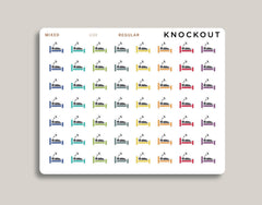 Bed Icon Planner Stickers for Makse Life Planner U30