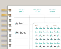 Bed Icon Planner Stickers for Makse Life Planner U30