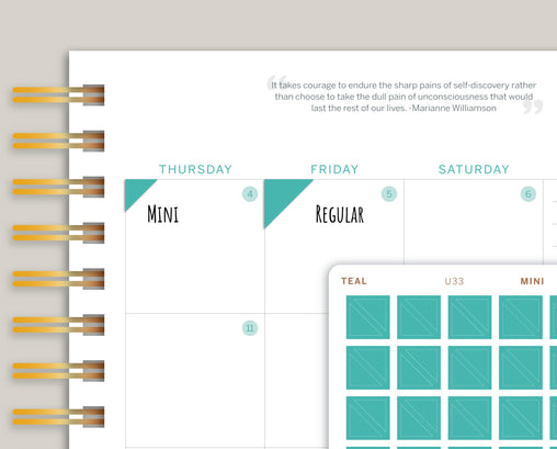 Triangle/Corner Planner Stickers for  Makse Life Planner U33