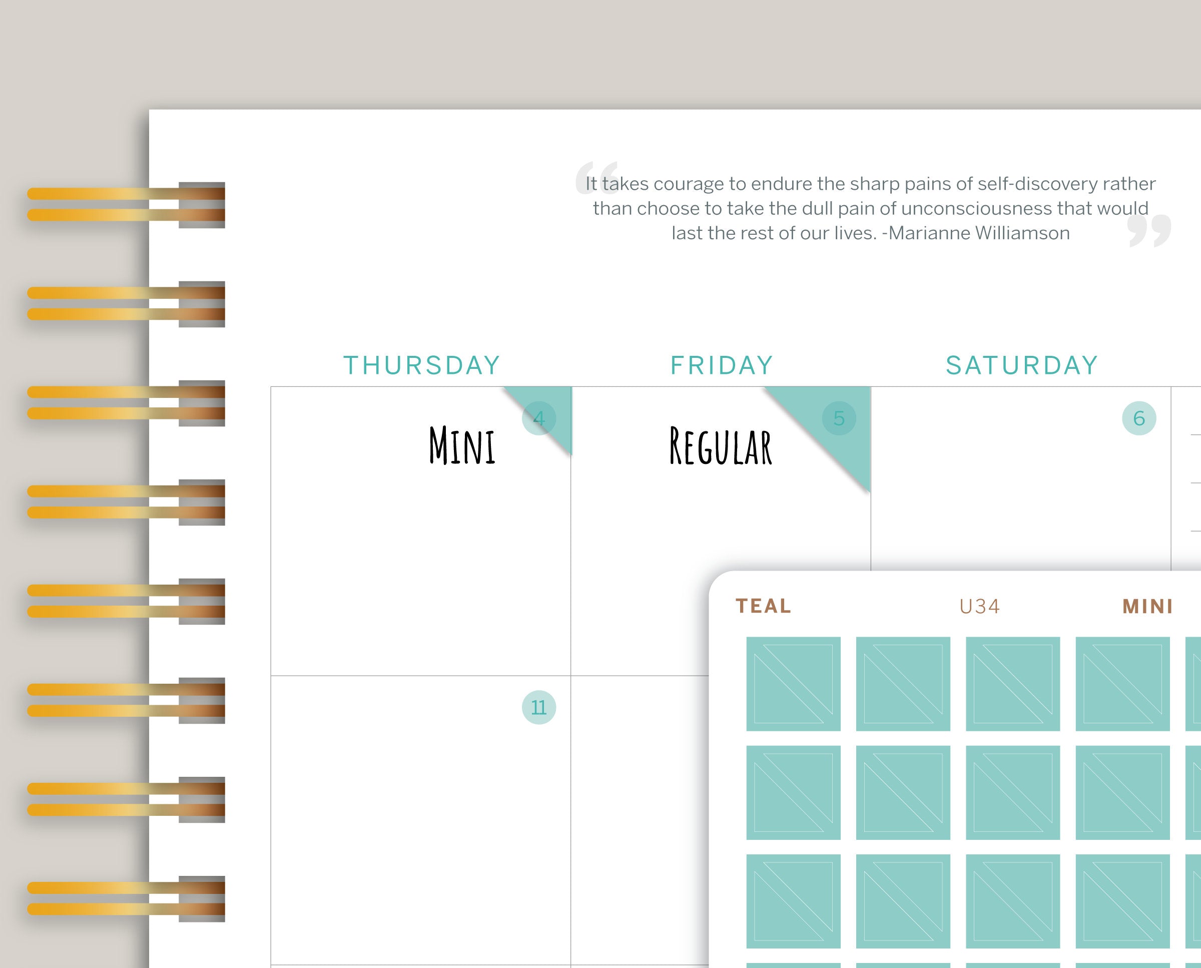 Transparent Triangle/Corner Planner Stickers for  Makse Life Planner U34