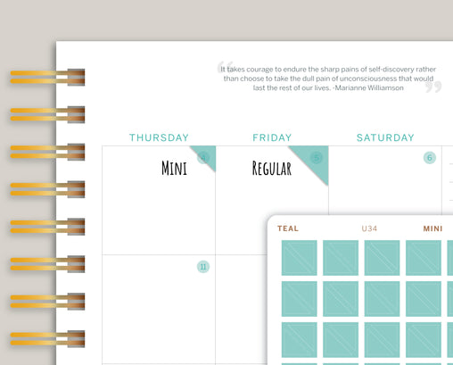 Transparent Triangle/Corner Planner Stickers for  Makse Life Planner U34