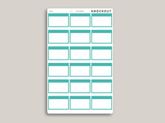 Half Box with Label Stickers for  MakseLife Planner R31