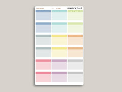 Half Box with Label Stickers for  MakseLife Planner R31