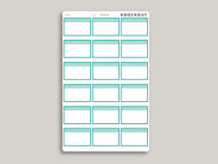 Half Box with Label Stickers for  MakseLife Planner R31