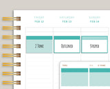 Half Box with Label Stickers for  MakseLife Planner R31