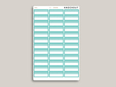 Quarter Box with Label Stickers for MakseLife Planner R30