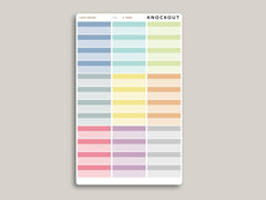 Quarter Box with Label Stickers for MakseLife Planner R30