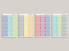 Box Sticker Sampler for  Makse Life Planner R32