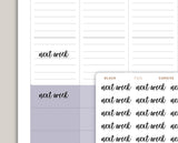 Transparent Next Week Planner Sticker FQ31