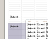 Transparent This Week Planner Sticker FQ32