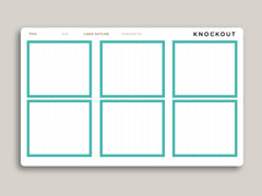 Side Full Box Planner Stickers for  Makse Life Horizontal Planner R36