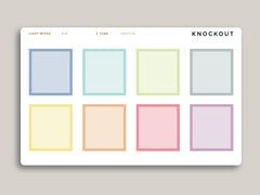 Bottom Full Box Planner Stickers for  Makse Life Vertical Planner R38