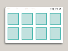 Bottom Full Box Planner Stickers for  Makse Life Vertical Planner R38