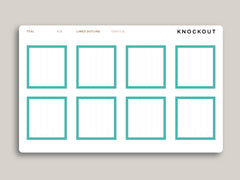 Bottom Full Box Planner Stickers for  Makse Life Vertical Planner R38