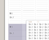 Transparent Top 3 Planner Sticker FQ37