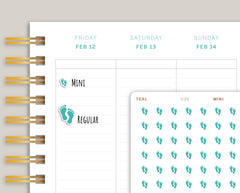 Baby Feet Icon Planner Stickers for Makse Life Planners U39