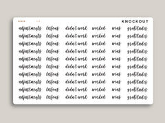 Reflection Word Prompt Planner Sticker FL5