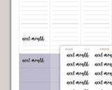Transparent Next Month Planner Sticker FQ34