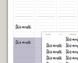 Transparent This Month Planner Sticker FQ33