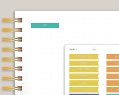 Reflection Prompt Flag Stickers for MakseLife Planners R42