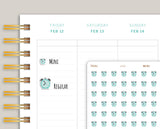 Clock Icon Planner Stickers for MakseLife Planner U42