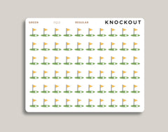 Golf / Putting Green Sports Planner Stickers FQ13