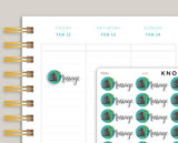 Massage Planner Stickers for MakseLife Planner U44