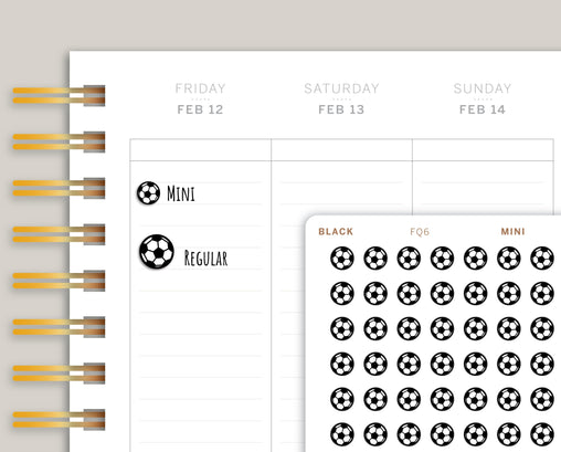 Soccer/Football Sports Planner Stickers FQ6