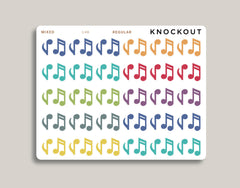 Music Note Icon Planner Stickers for Makse Life Planner U48