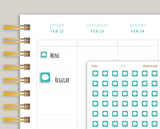 Text Message Icon Planner Stickers for MakseLife Planner U51